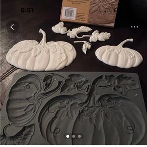 IOD hello pumpkin resin appliqués